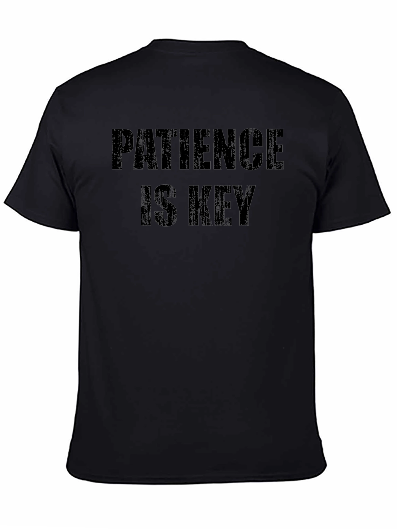 Camiseta Negra La Paciencia es Clave