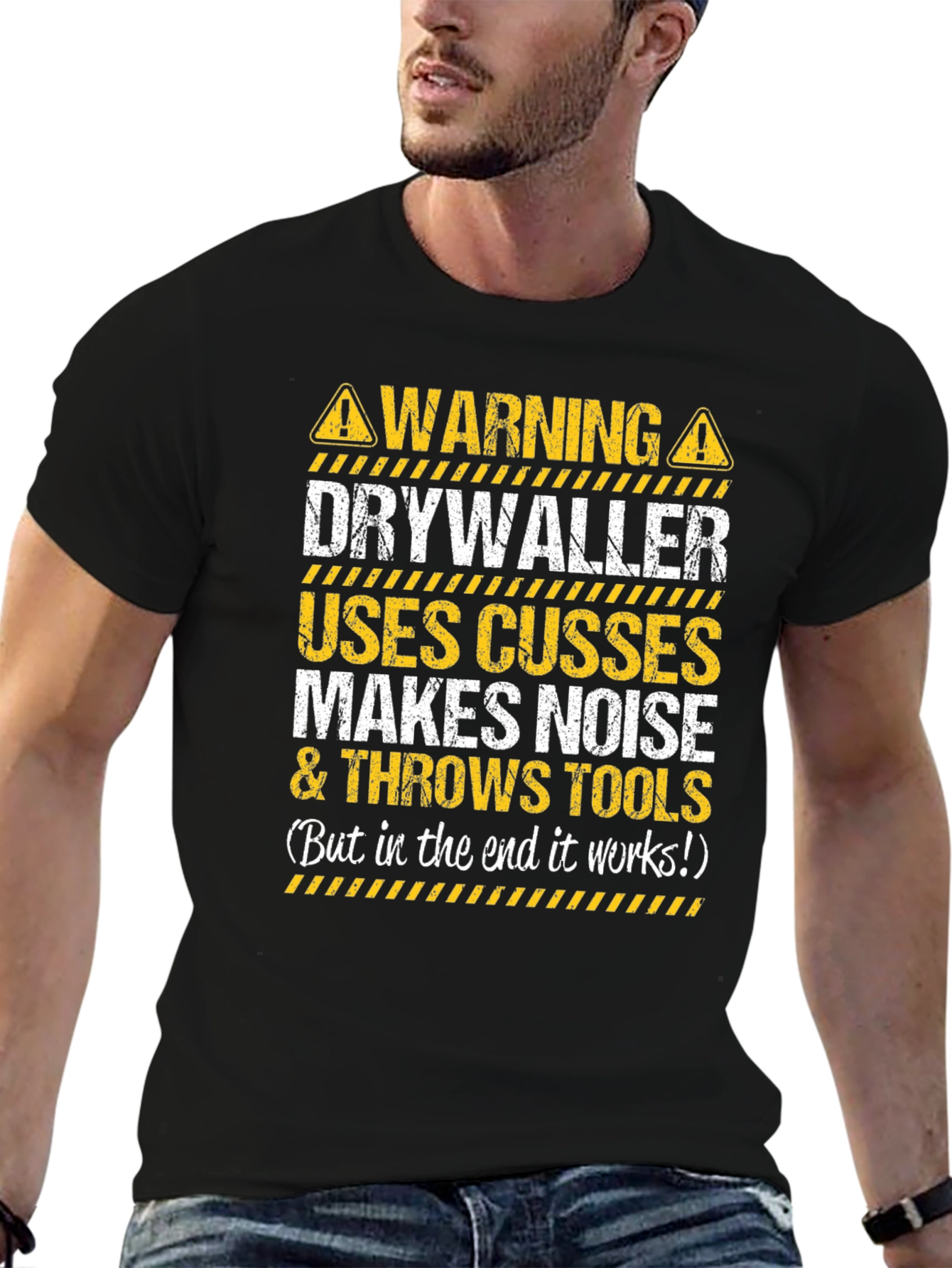 Camiseta Drywaller: Usa malas palabras y lanza herramientas