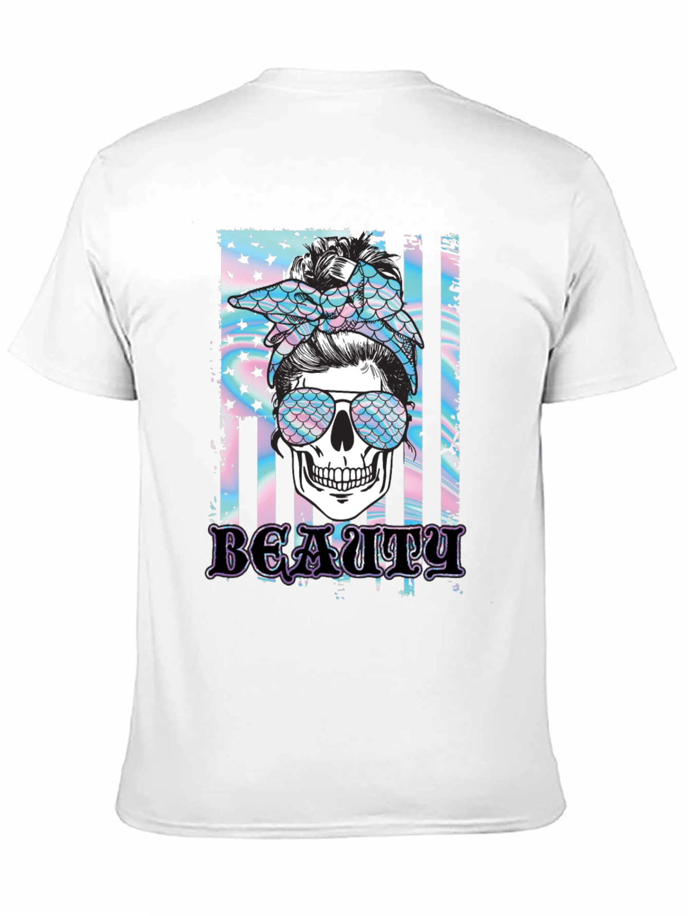 Camiseta Negra Calavera Beauty