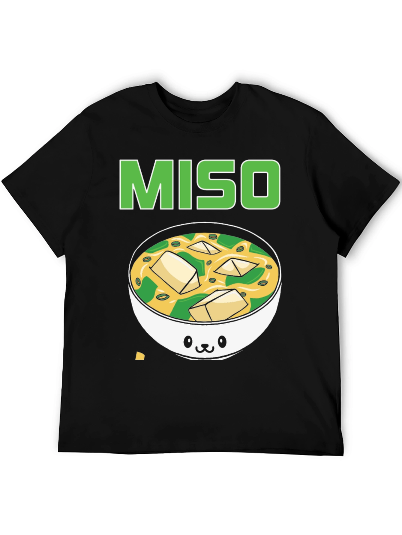 Camiseta Negra Miso Soup Kawaii