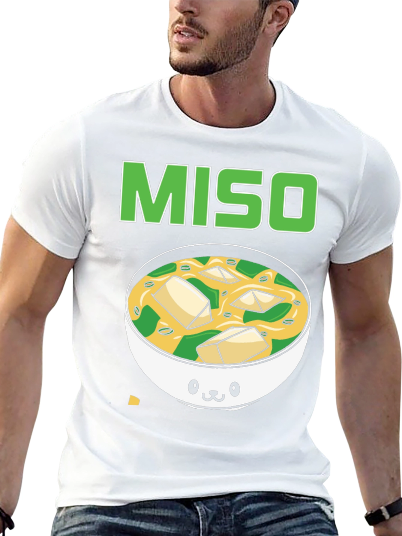 Camiseta Negra Miso Soup Kawaii
