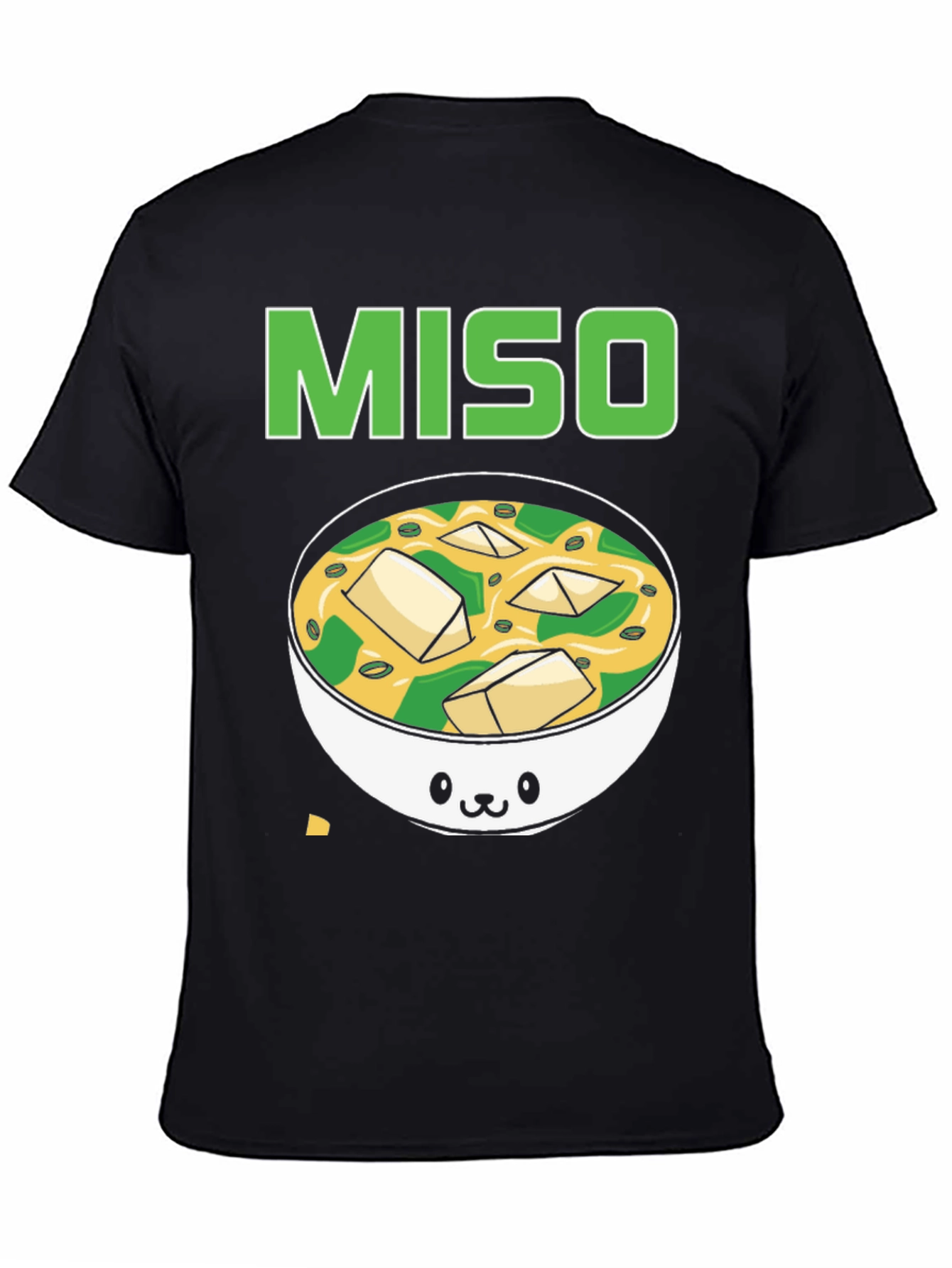 Camiseta Negra Miso Soup Kawaii