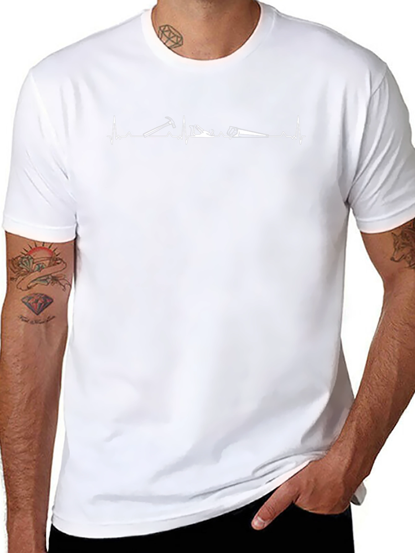 Camiseta Negra Latido de Carpintero