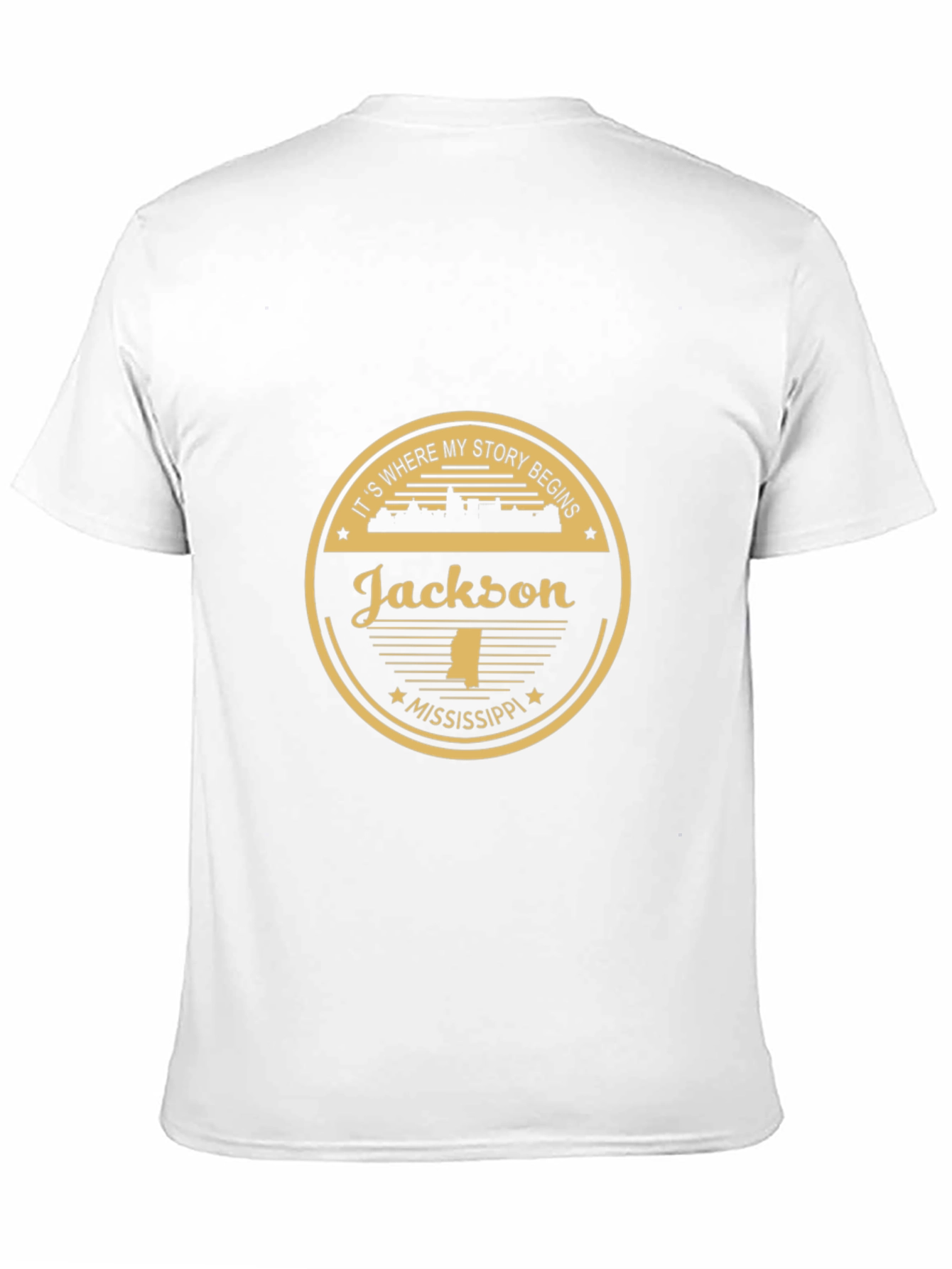 Camiseta Negra Jackson Mississippi
