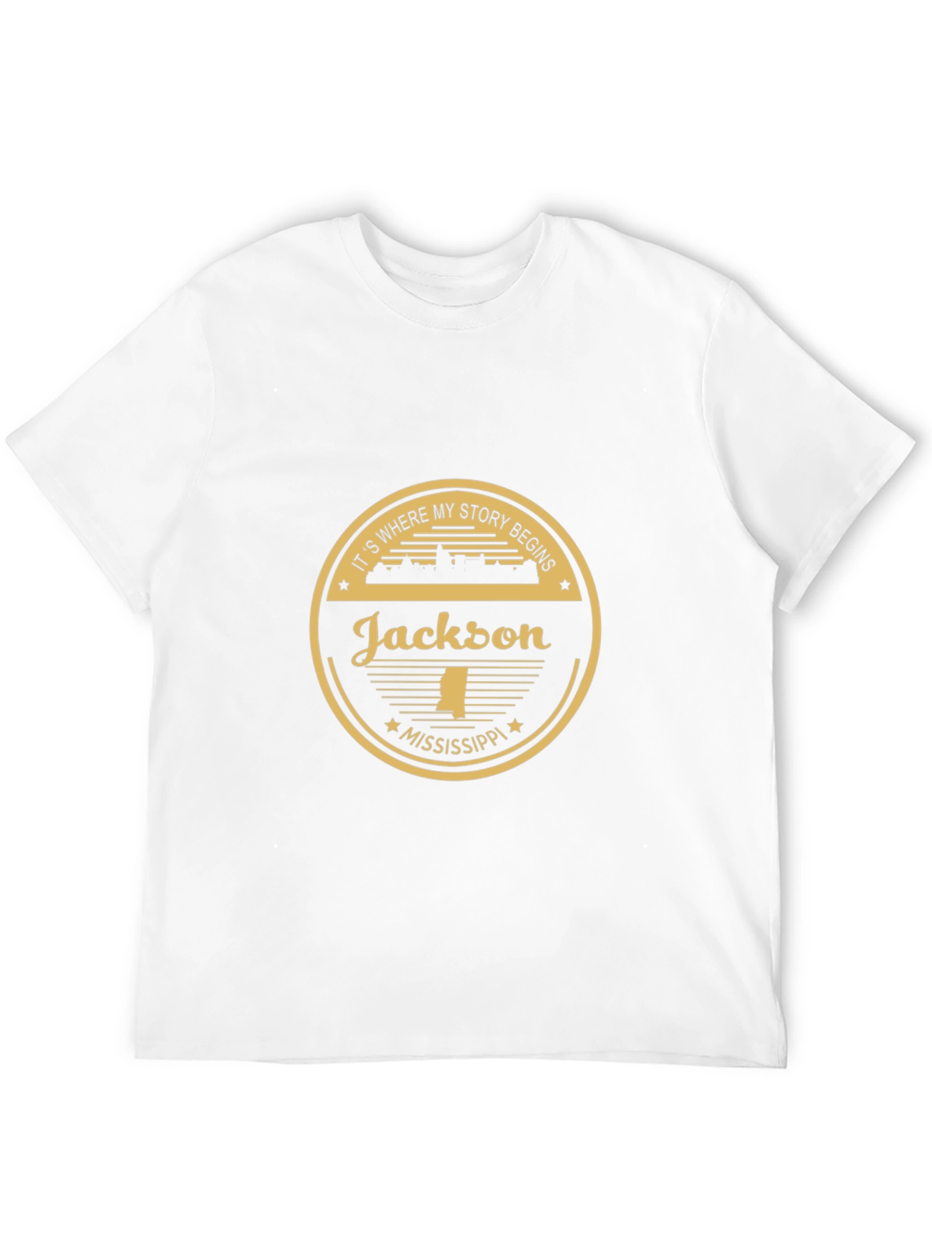 Camiseta Negra Jackson Mississippi