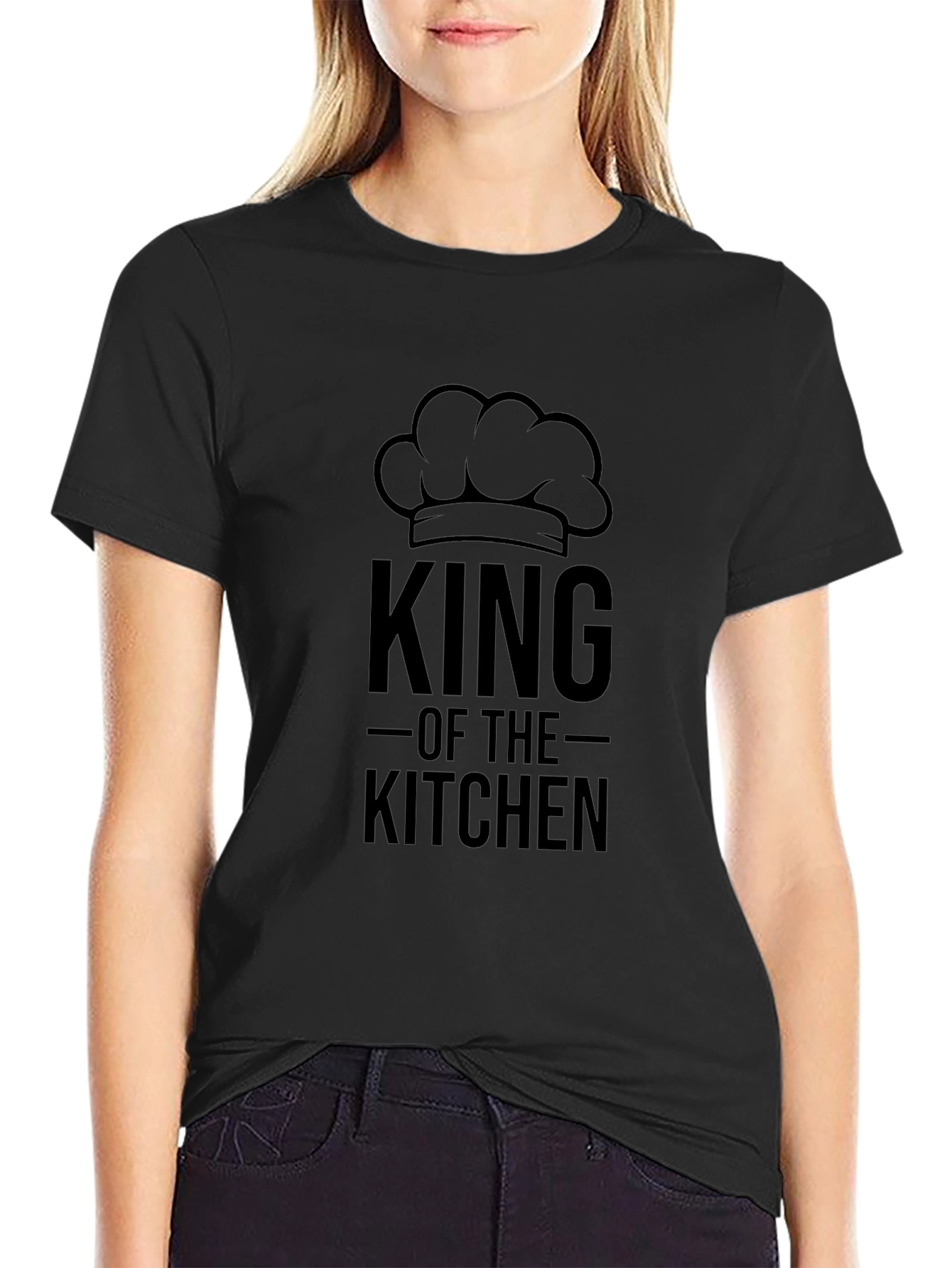 Camiseta Negra Rey de la Cocina