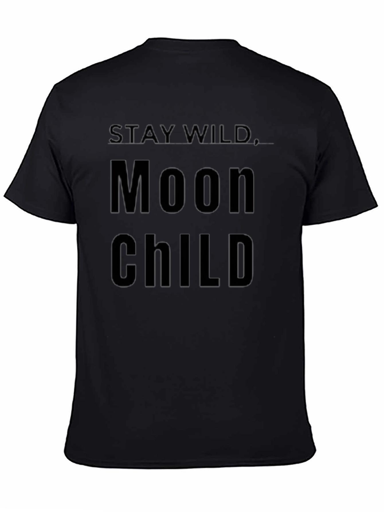 Camiseta Negra Moon Child