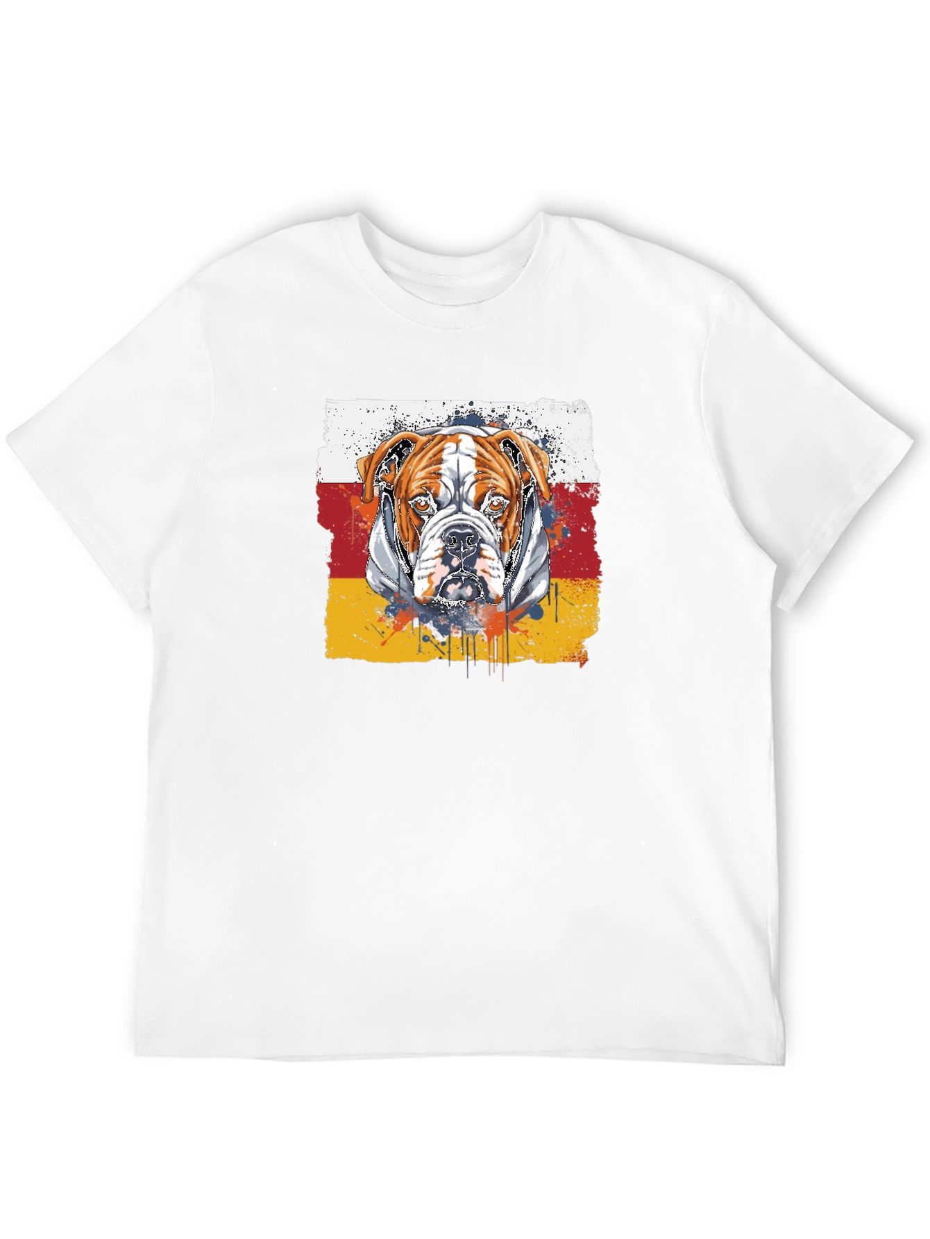 Camiseta Negra con Diseño de Bulldog
