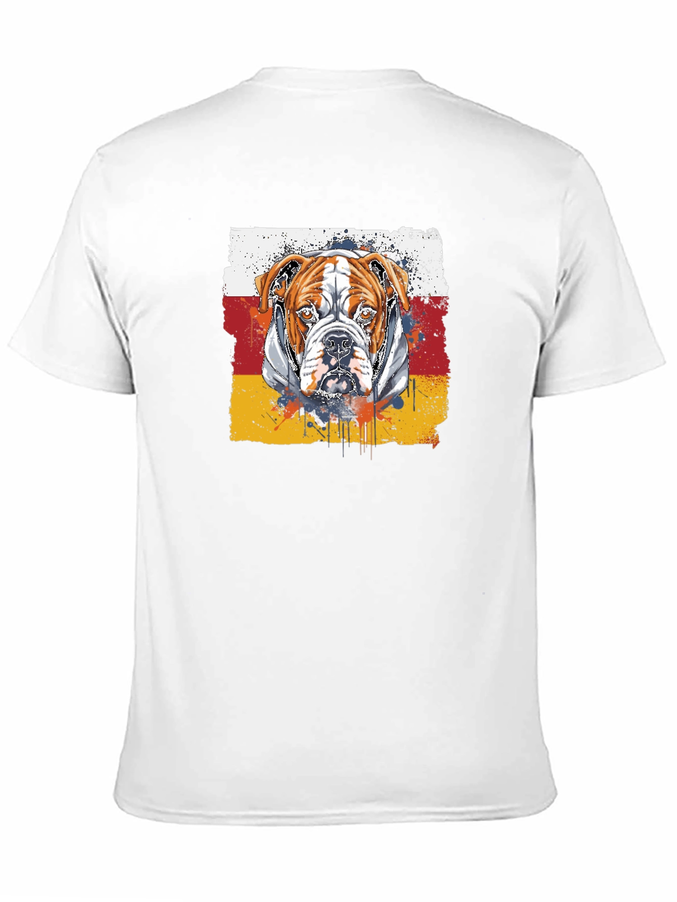 Camiseta Negra con Diseño de Bulldog
