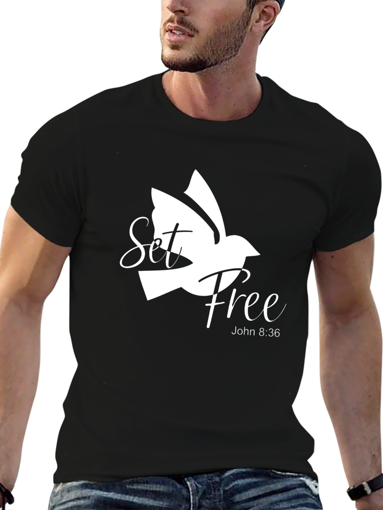 Camiseta Negra Set Free