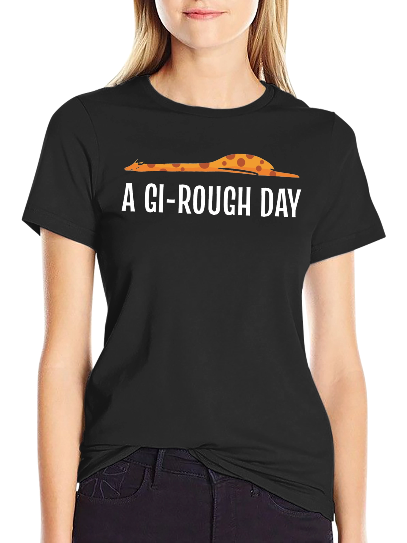 Camiseta Negra Un Día Gi-Rá Fico