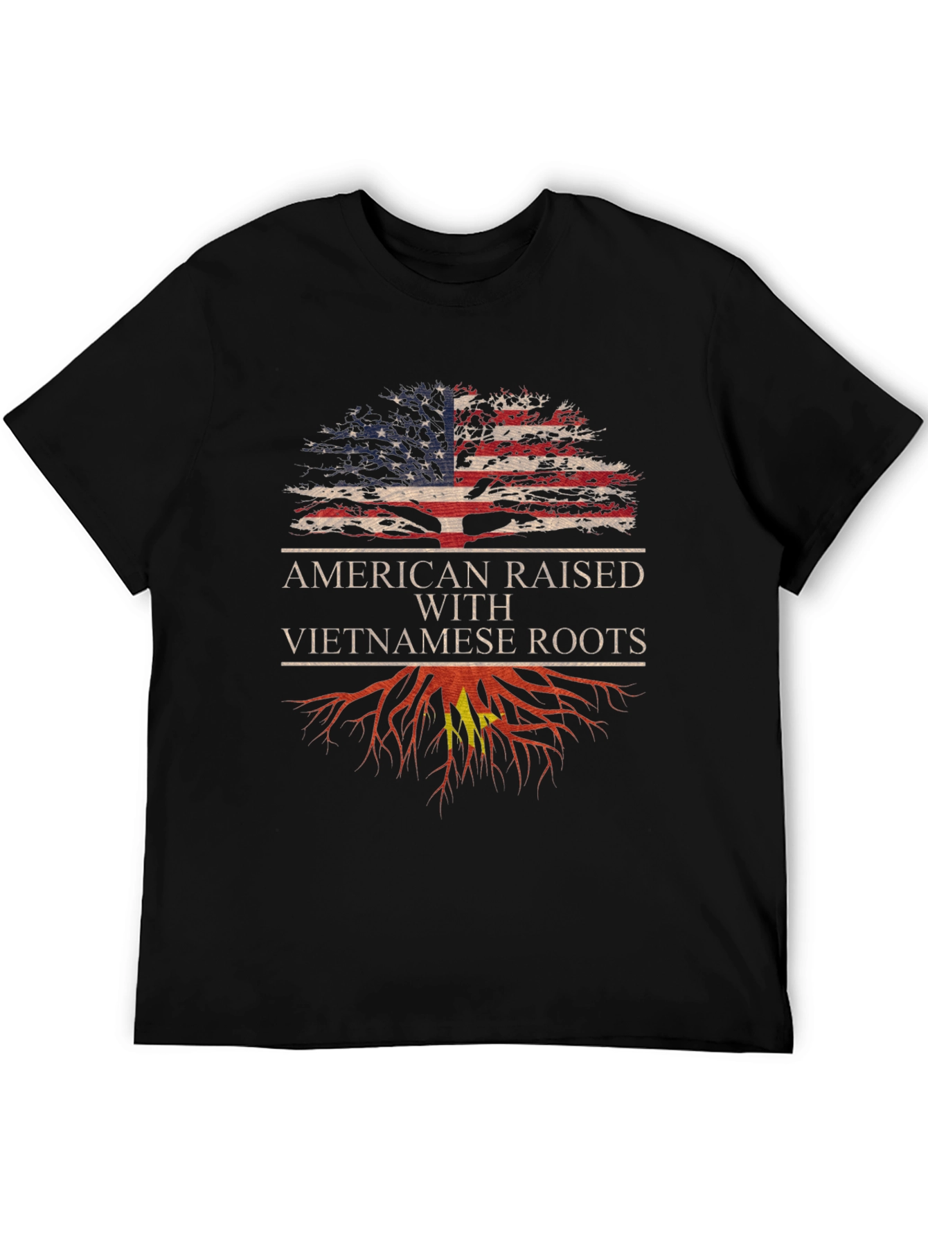 Camiseta Hombre Raíces Americanas y Vietnamitas