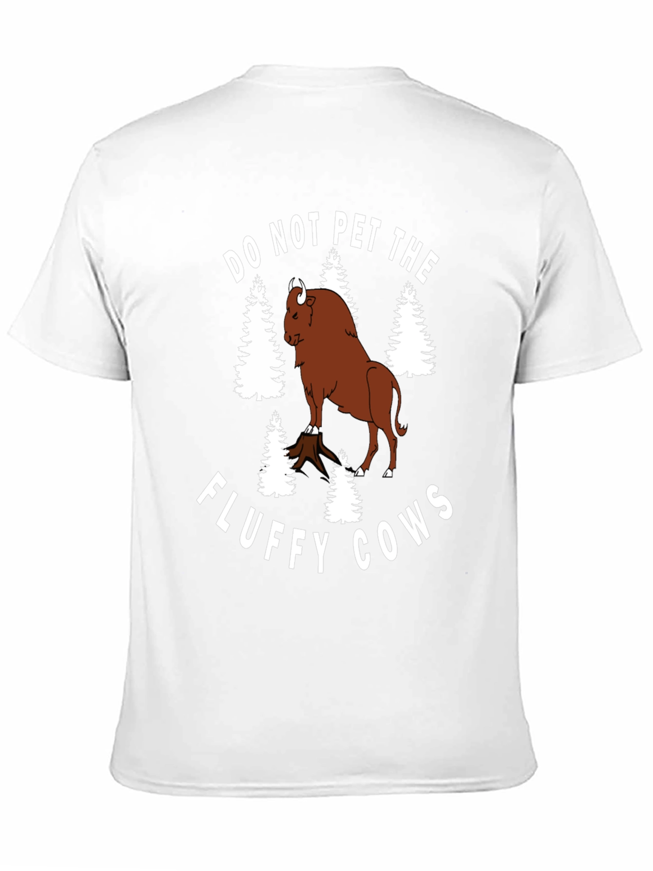 Camiseta Negra: No Acaricies las Vacas Esponjosas