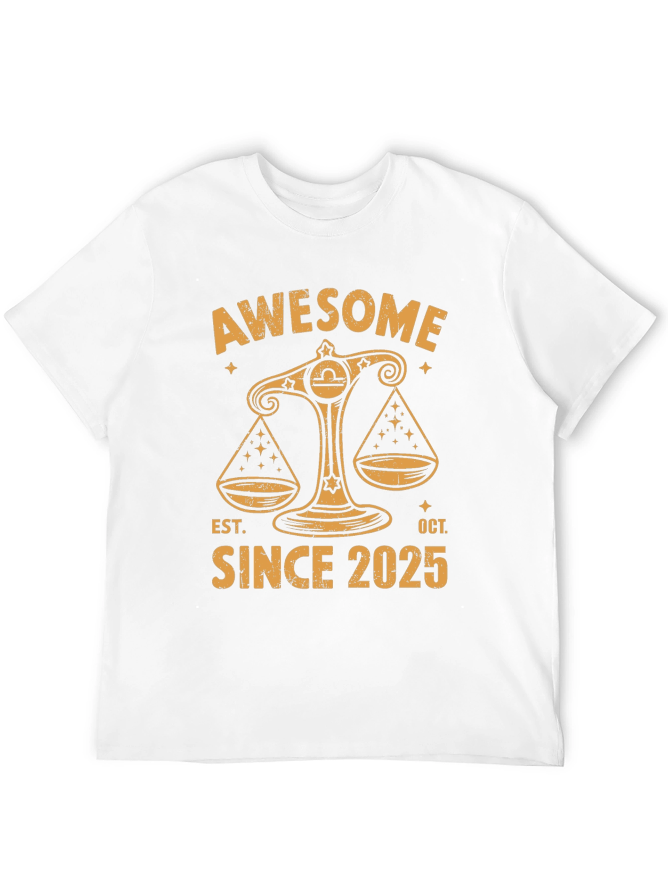 Camiseta Libra Awesome Since 2025