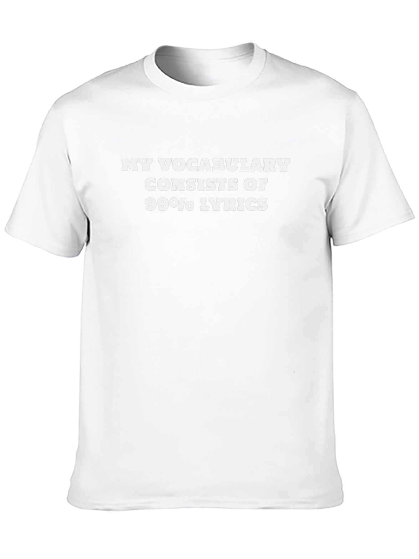 Camiseta Negra: Mi Vocabulario Son Letras