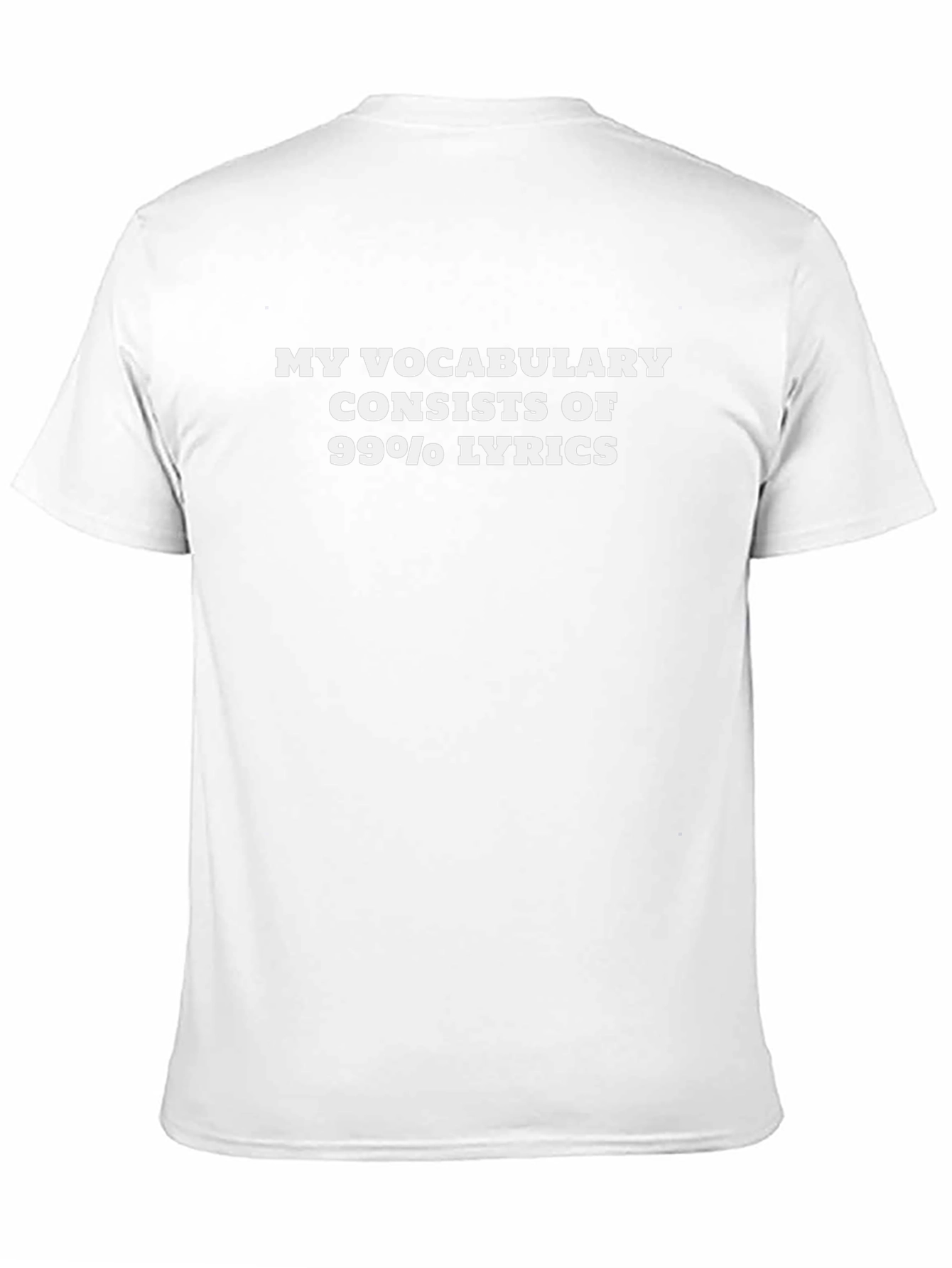 Camiseta Negra: Mi Vocabulario Son Letras