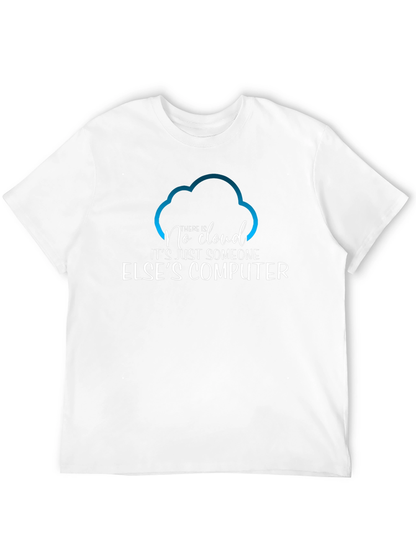 Camiseta Hombre No Cloud - Humor Informático