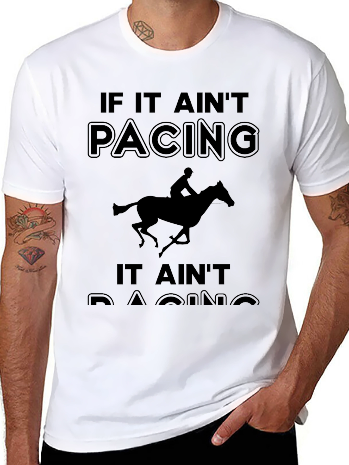 Camiseta Negra If It Aint Pacing