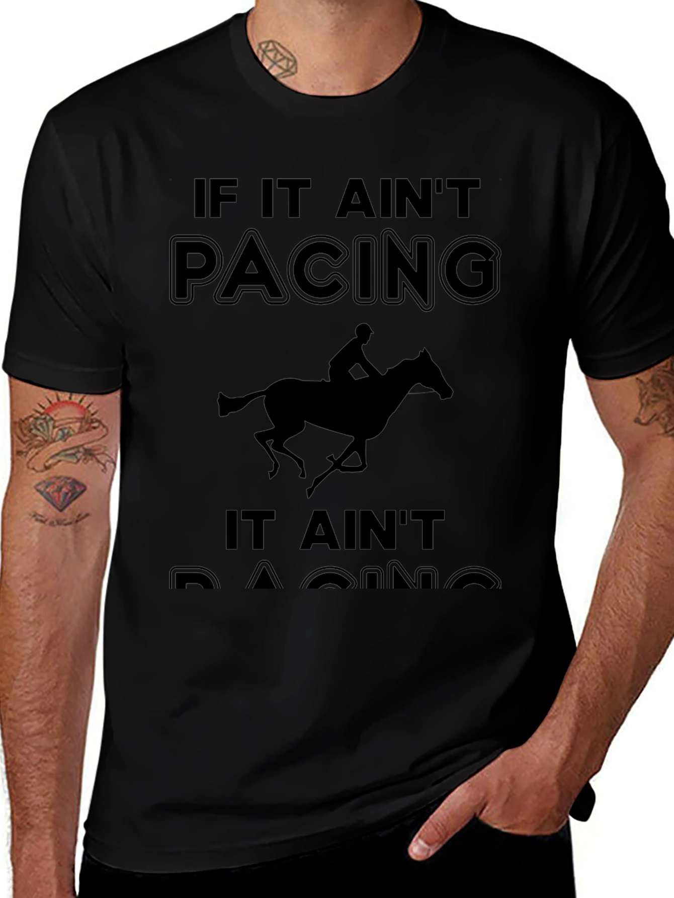 Camiseta Negra If It Aint Pacing