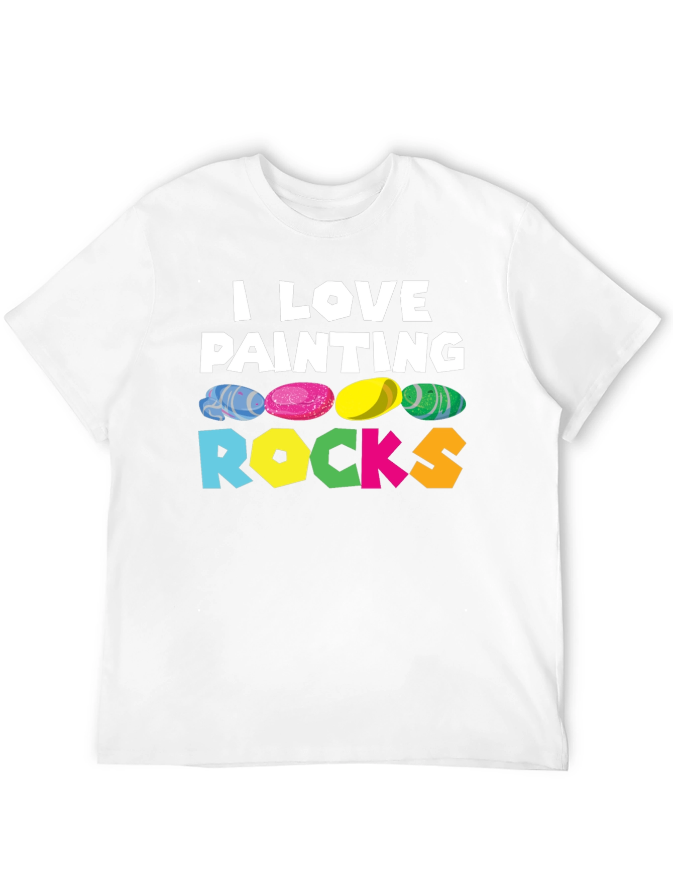 Camiseta Negra I Love Painting Rocks