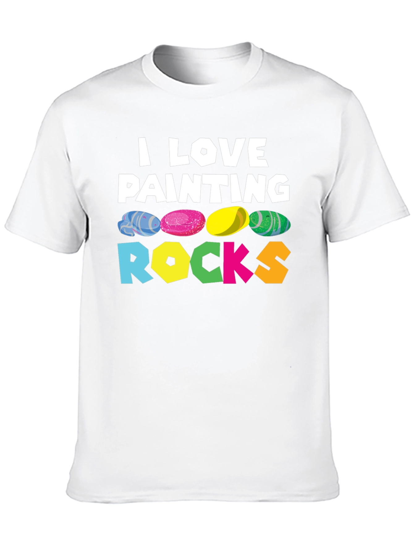 Camiseta Negra I Love Painting Rocks