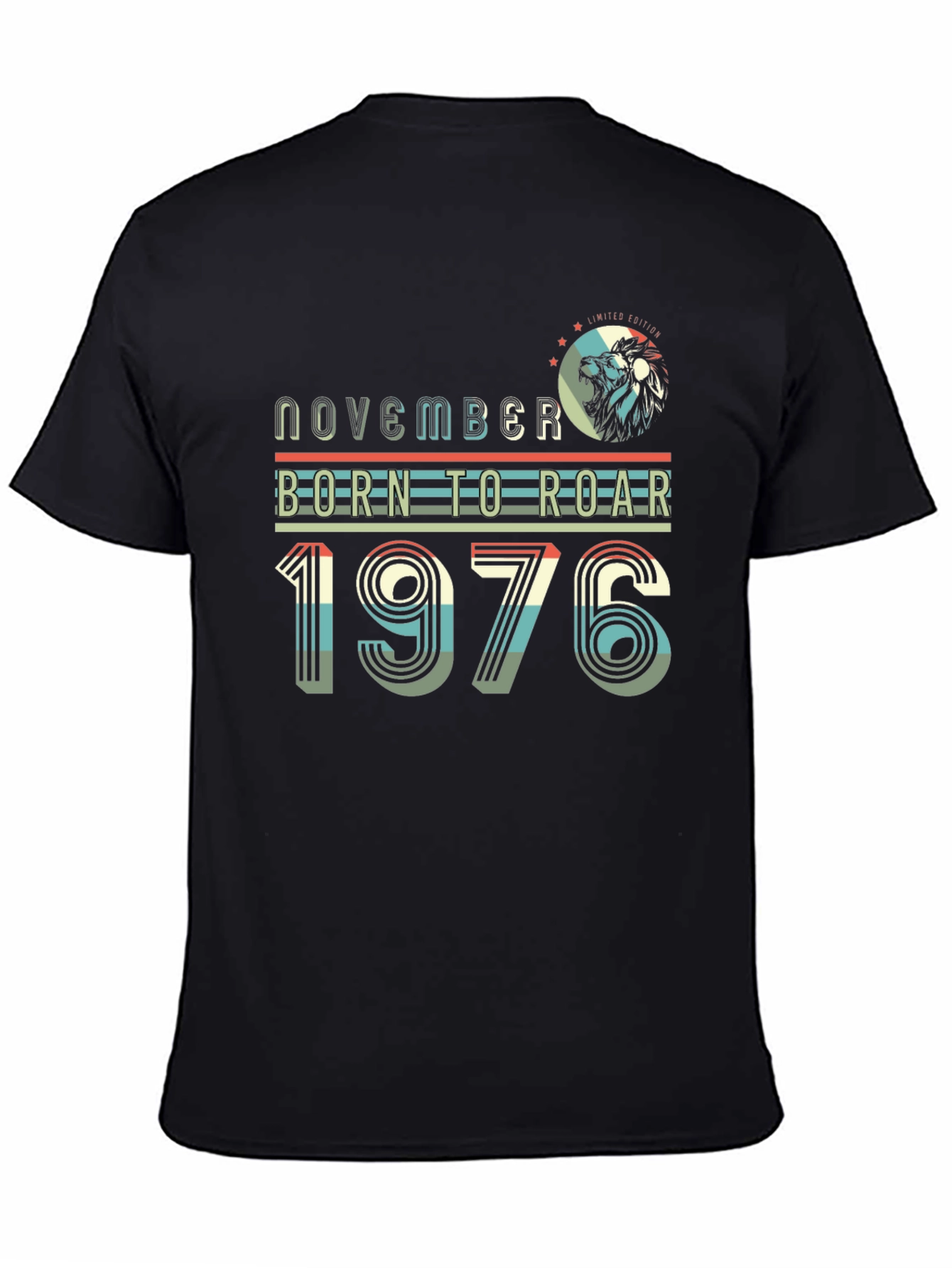 Camiseta Hombre Noviembre Nacido Para Rugir 1976