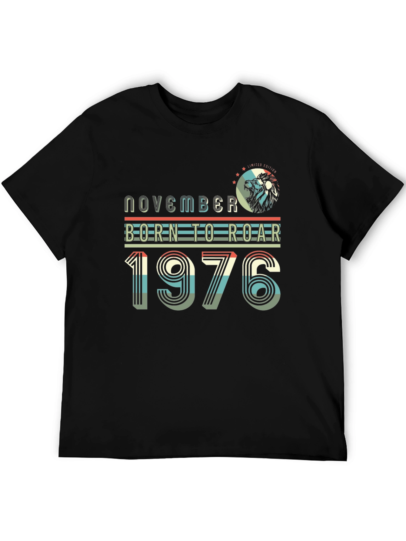 Camiseta Hombre Noviembre Nacido Para Rugir 1976