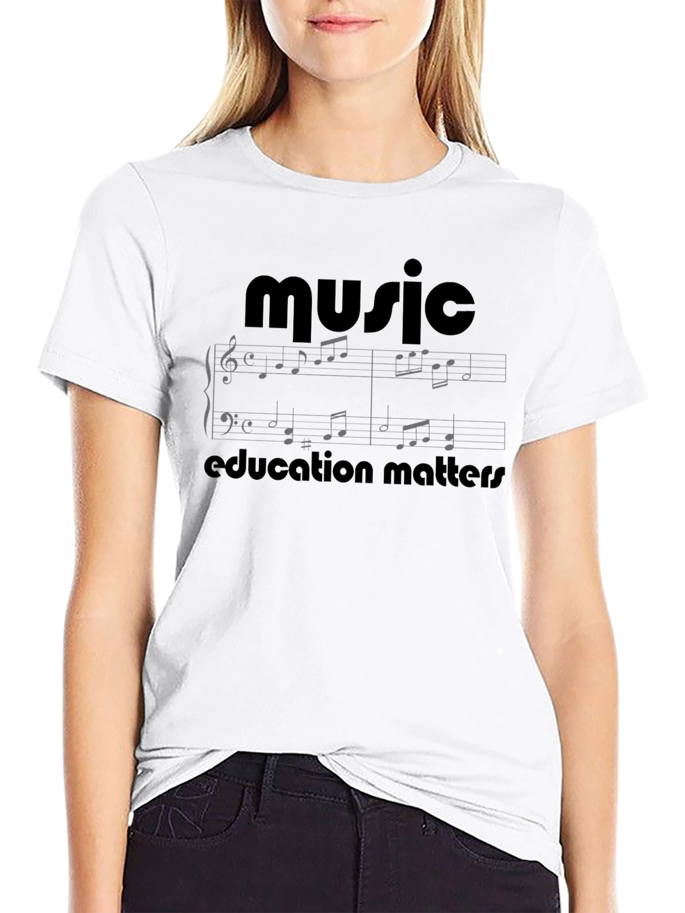 Camiseta Negra Música para Hombre