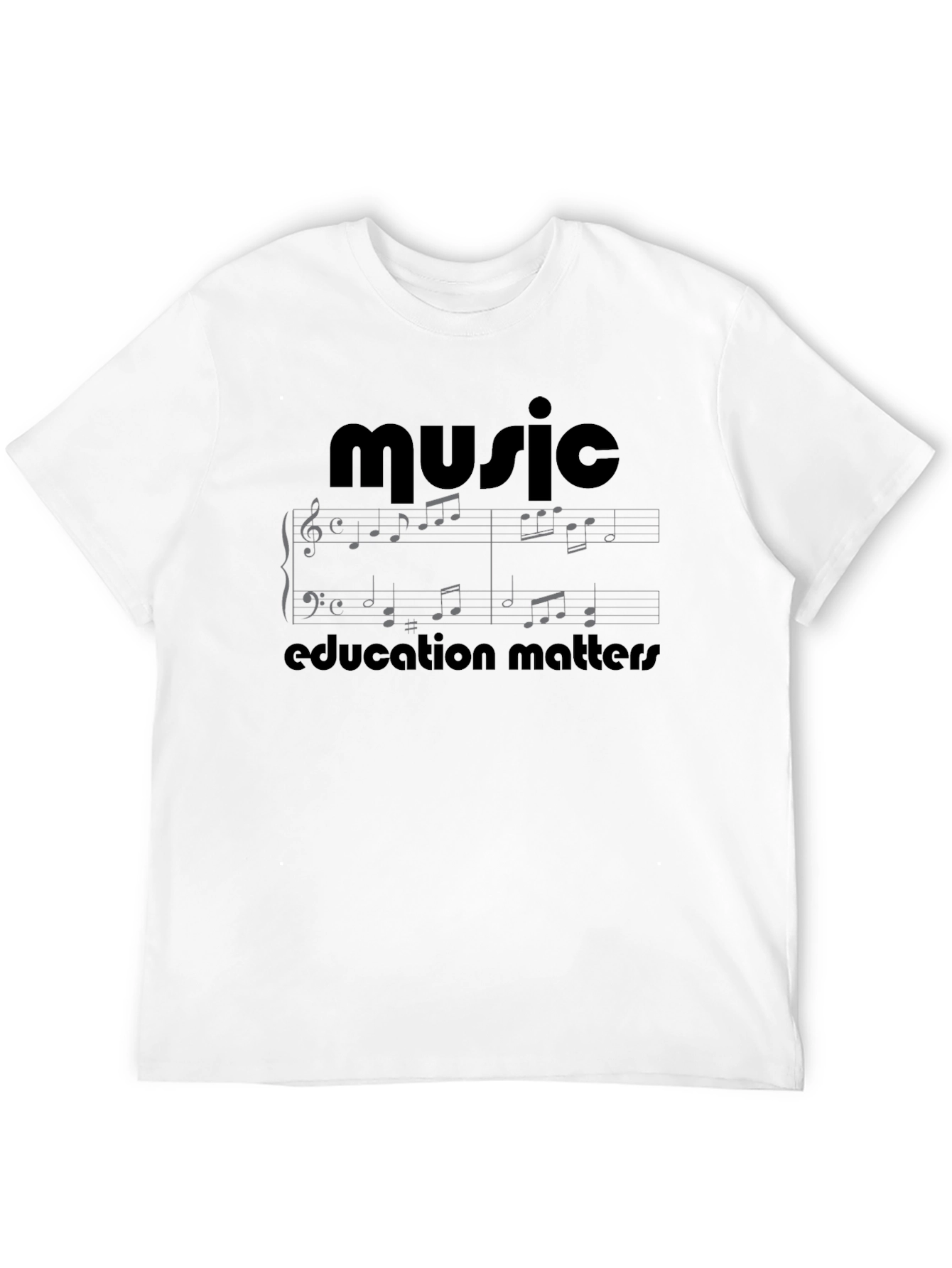 Camiseta Negra Música para Hombre