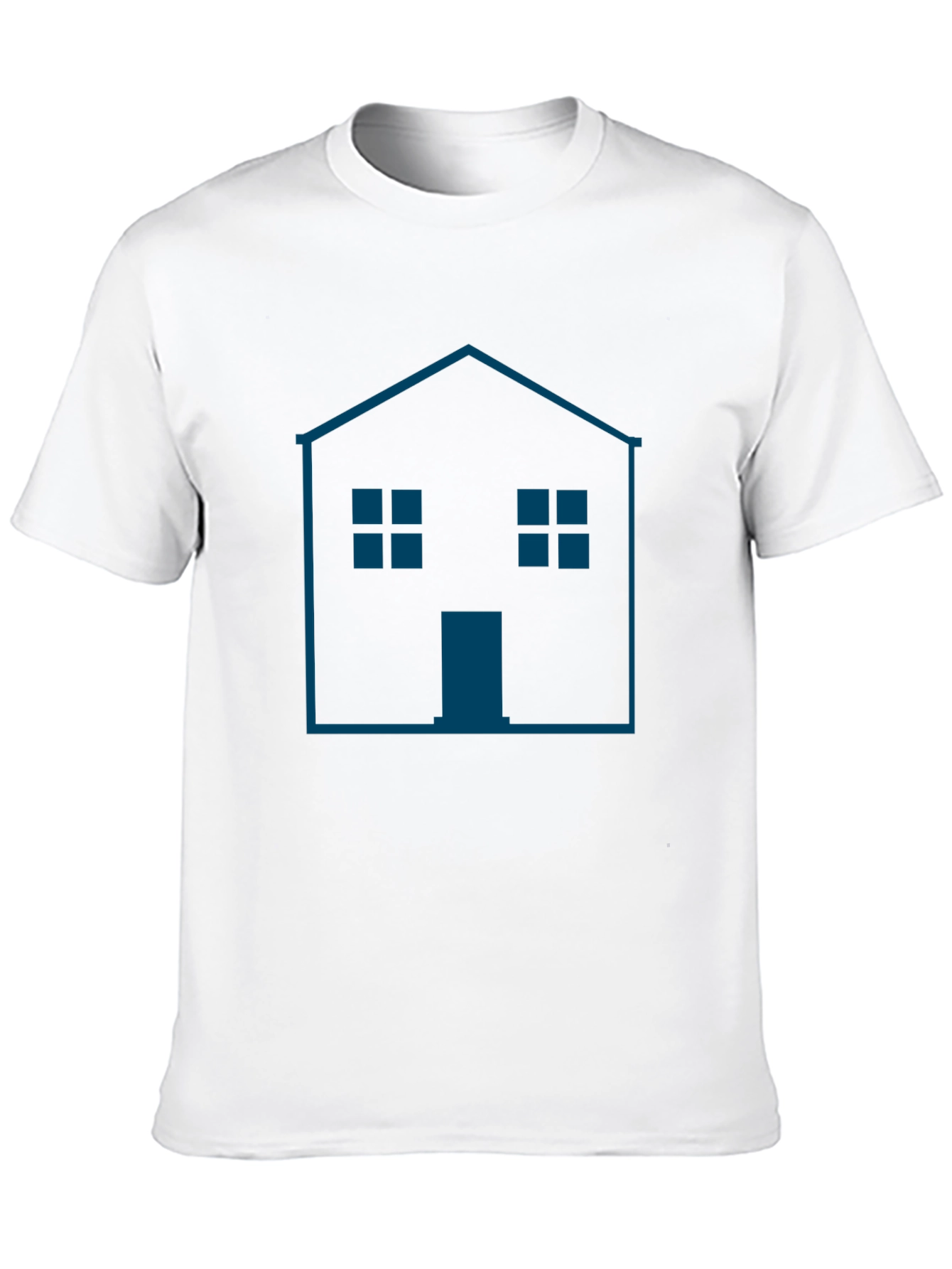 Camiseta Hombre Casa Gráfica Moderna