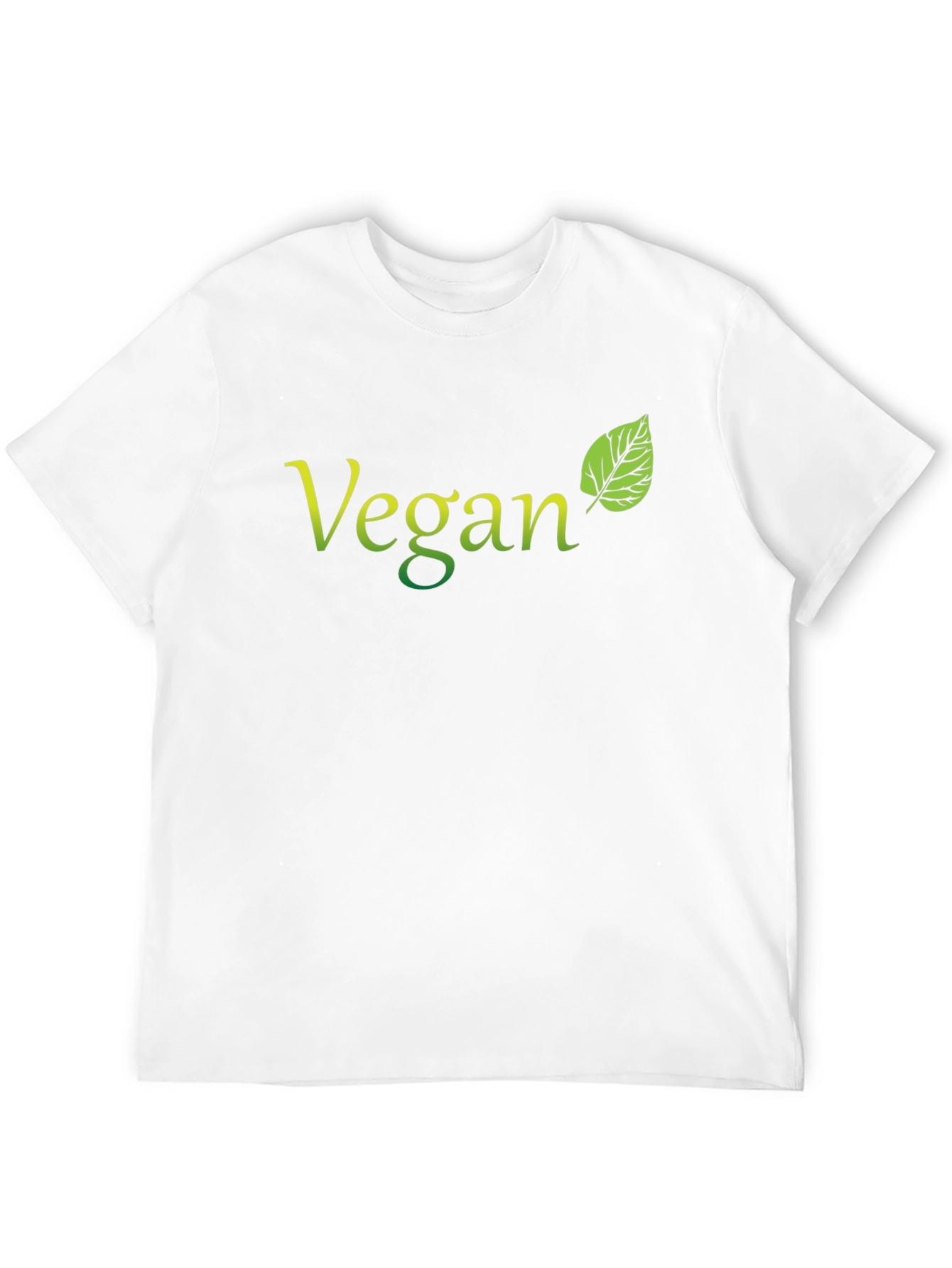 Camiseta Negra Vegana con Diseño de Hoja