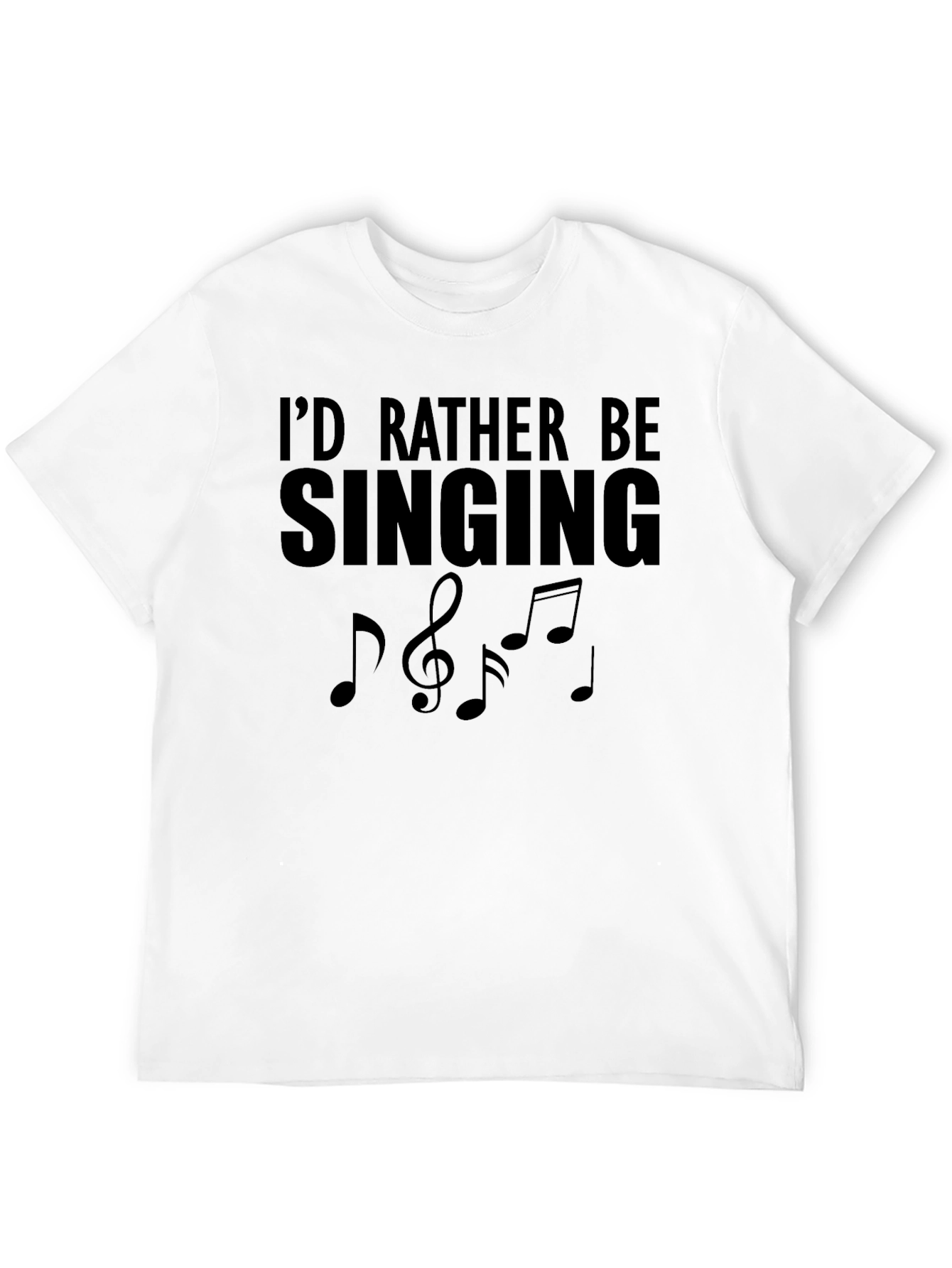 Camiseta Negra Id Rather Be Singing