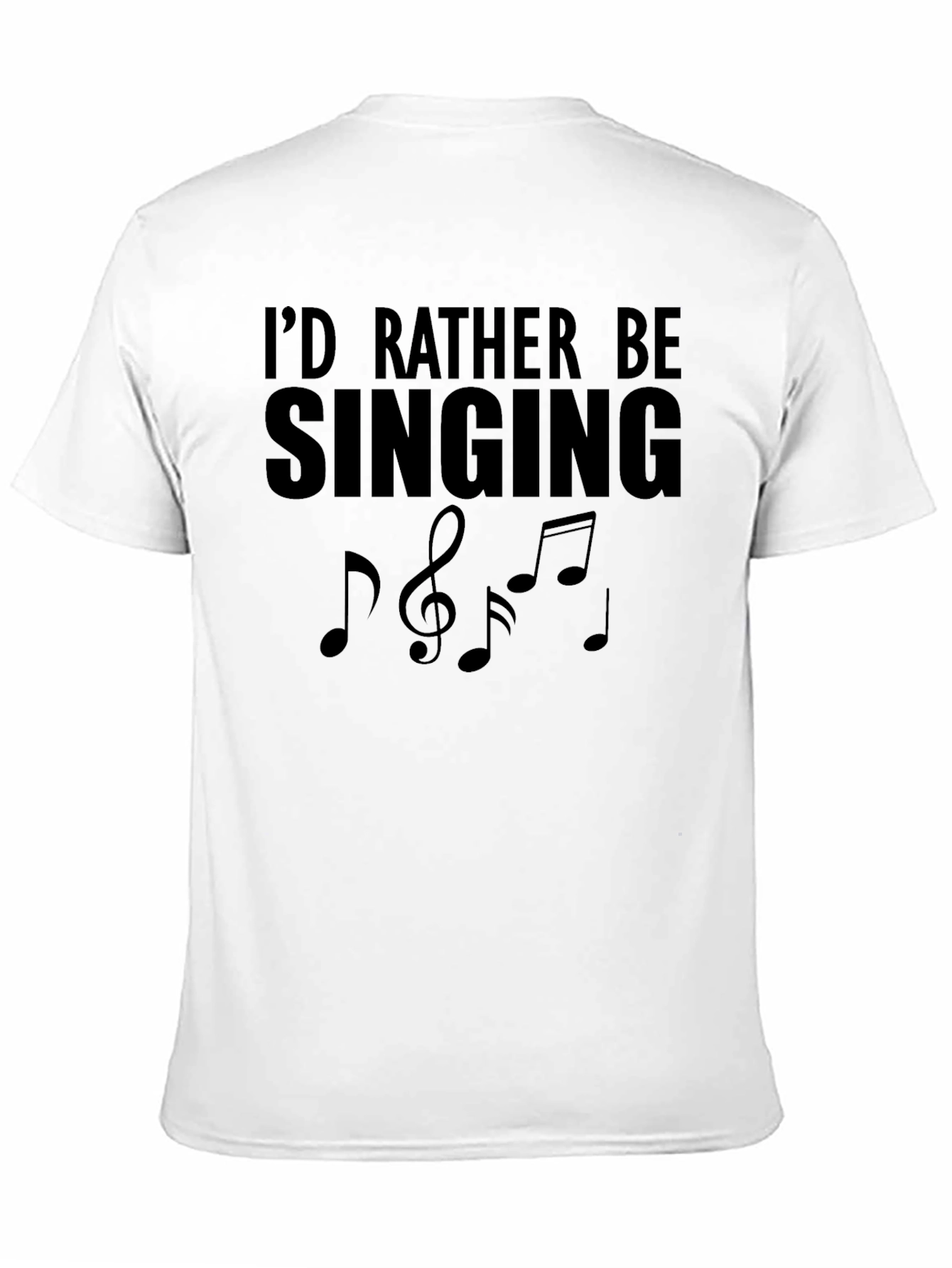 Camiseta Negra Id Rather Be Singing