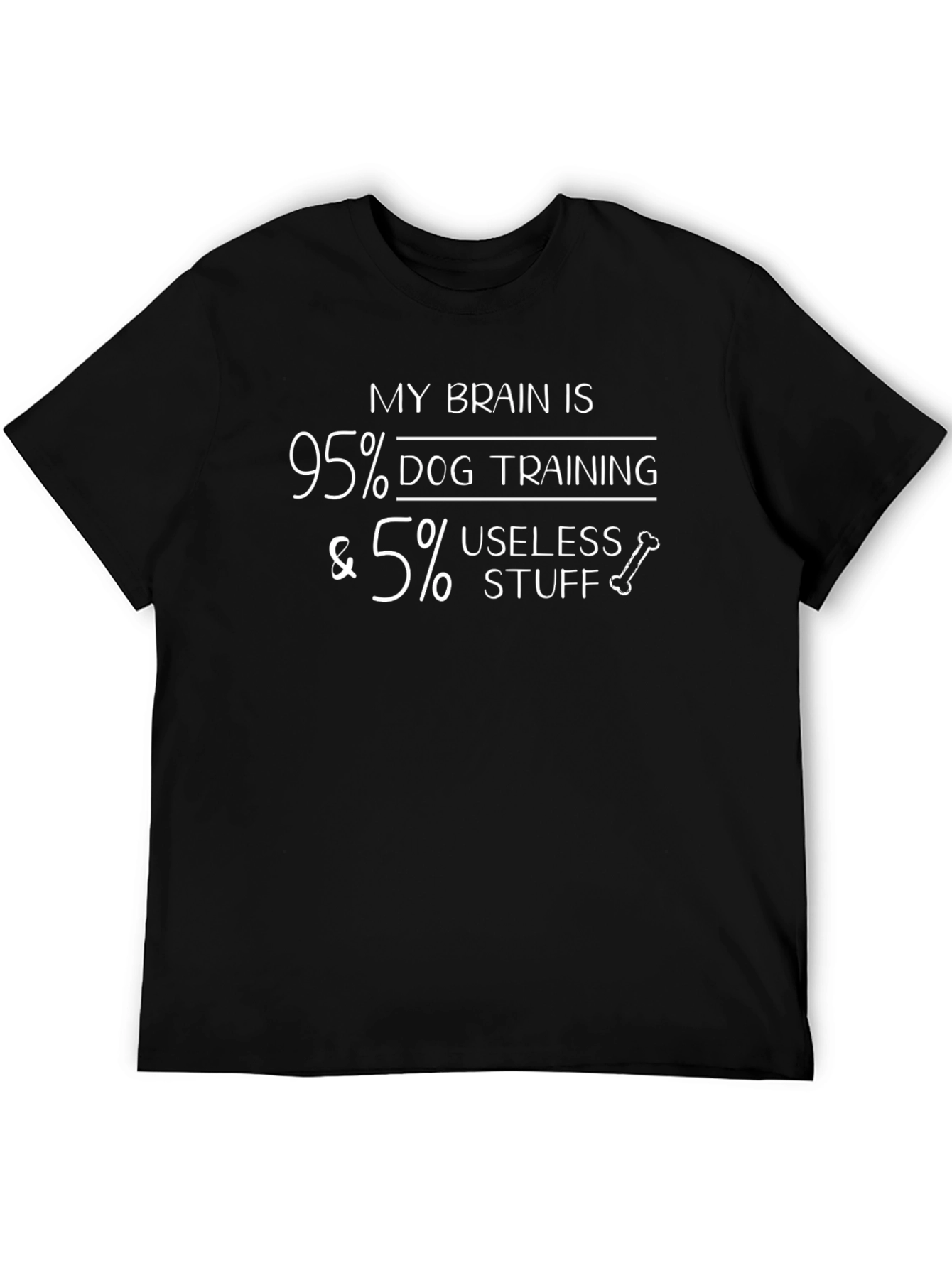 Camiseta Hombre: 95% Adiestramiento Canino 5% ¡Cosas Inútiles!