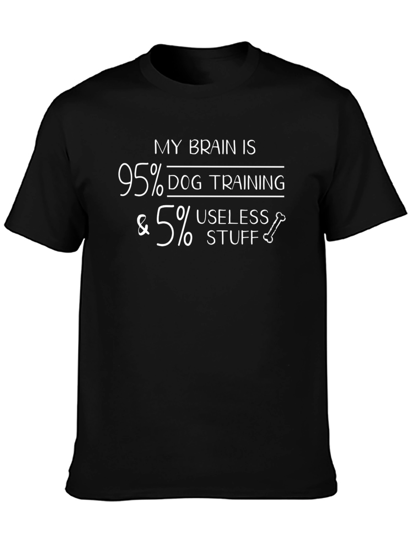 Camiseta Hombre: 95% Adiestramiento Canino 5% ¡Cosas Inútiles!