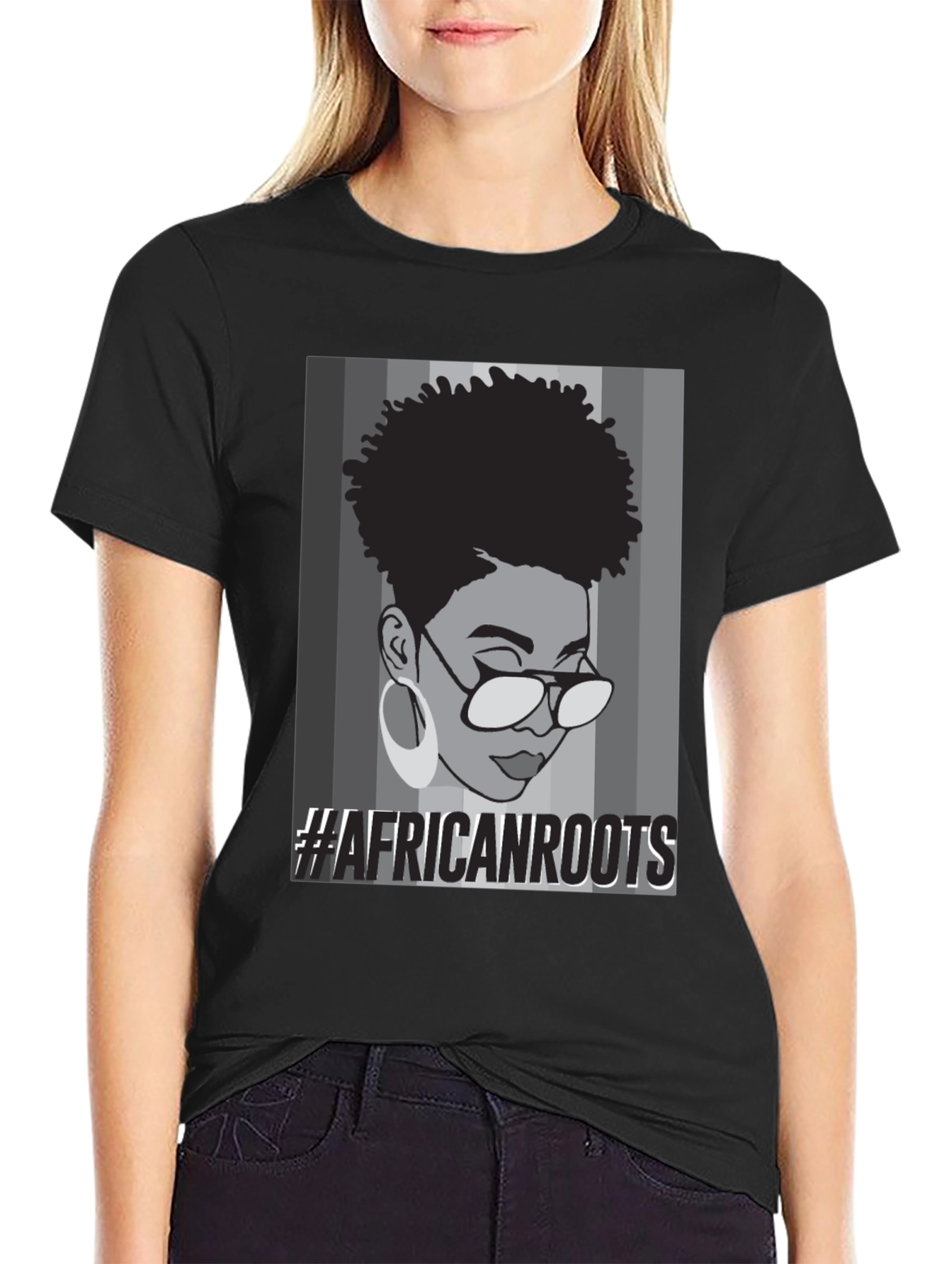 Camiseta Negra #AfricanRoots
