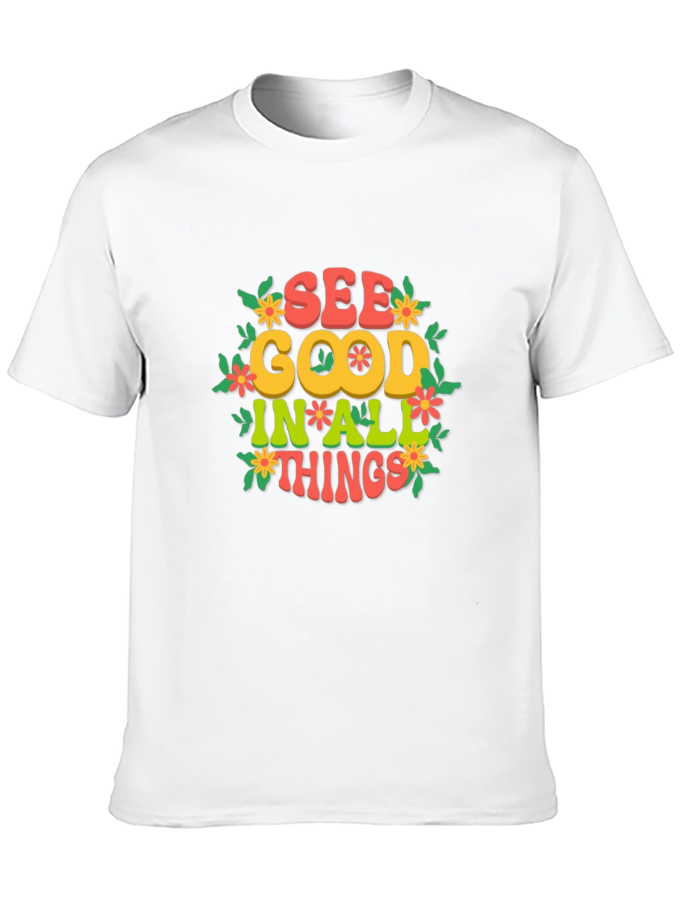 Camiseta Negra: Ve lo bueno en todo