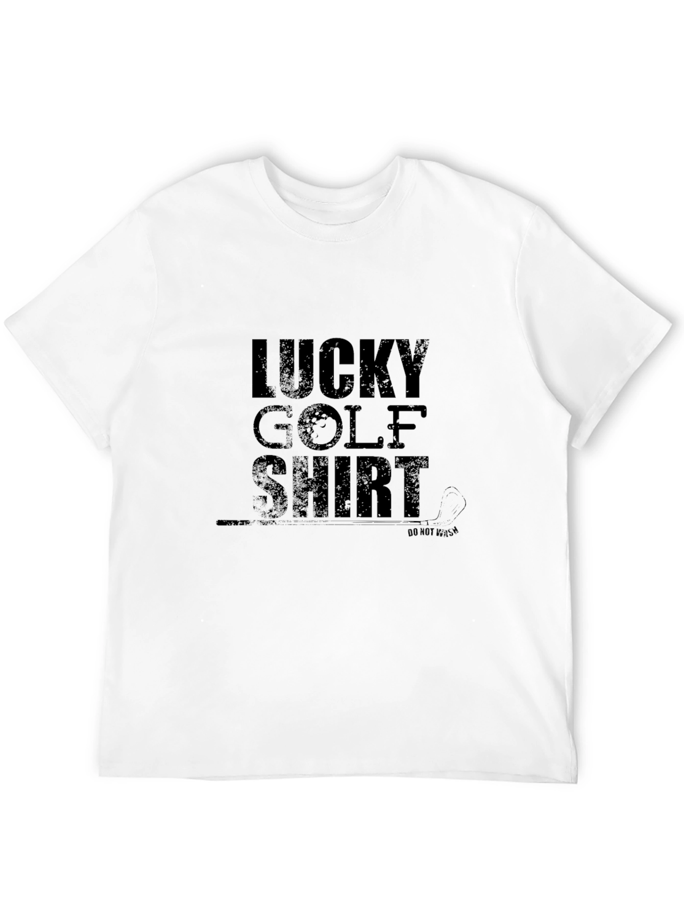 Camiseta Negra Lucky Golf Shirt para Hombre
