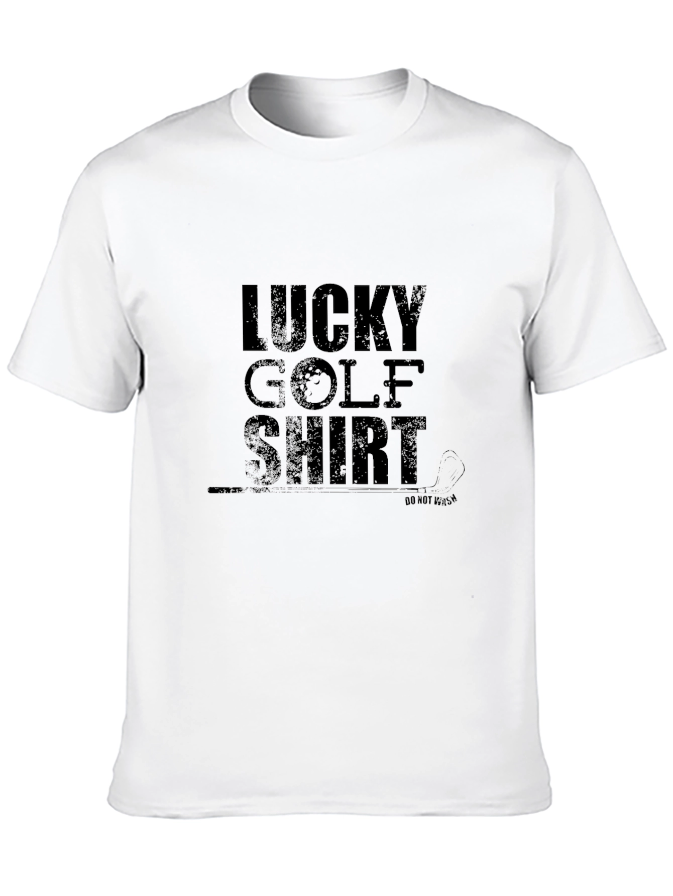 Camiseta Negra Lucky Golf Shirt para Hombre