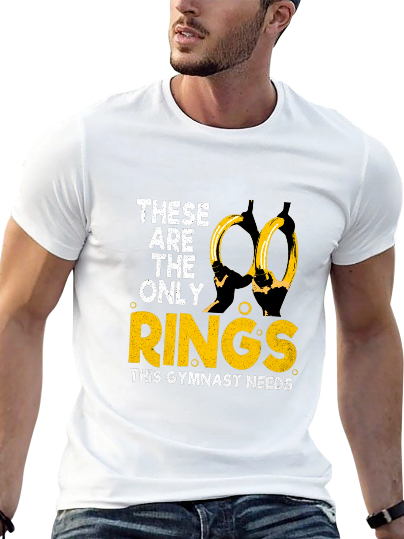 Camiseta Gimnasta: Solo Necesito Anillas