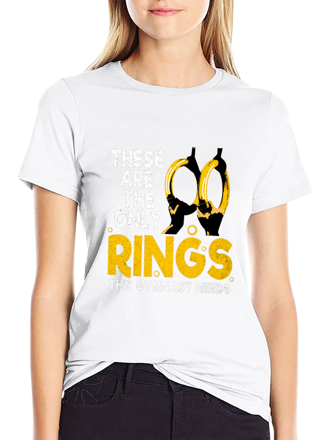 Camiseta Gimnasta: Solo Necesito Anillas