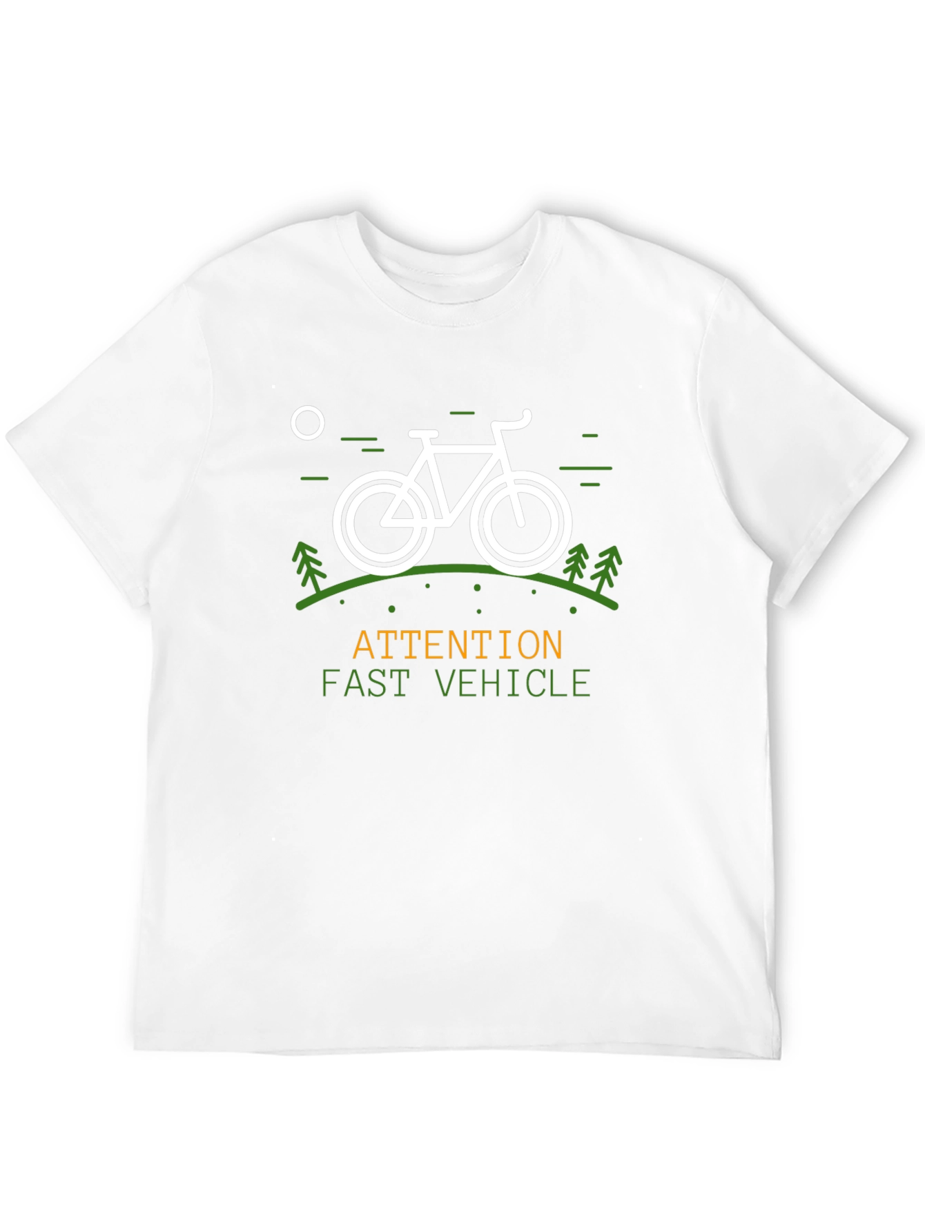 Camiseta Negra Atención Vehículo Rápido