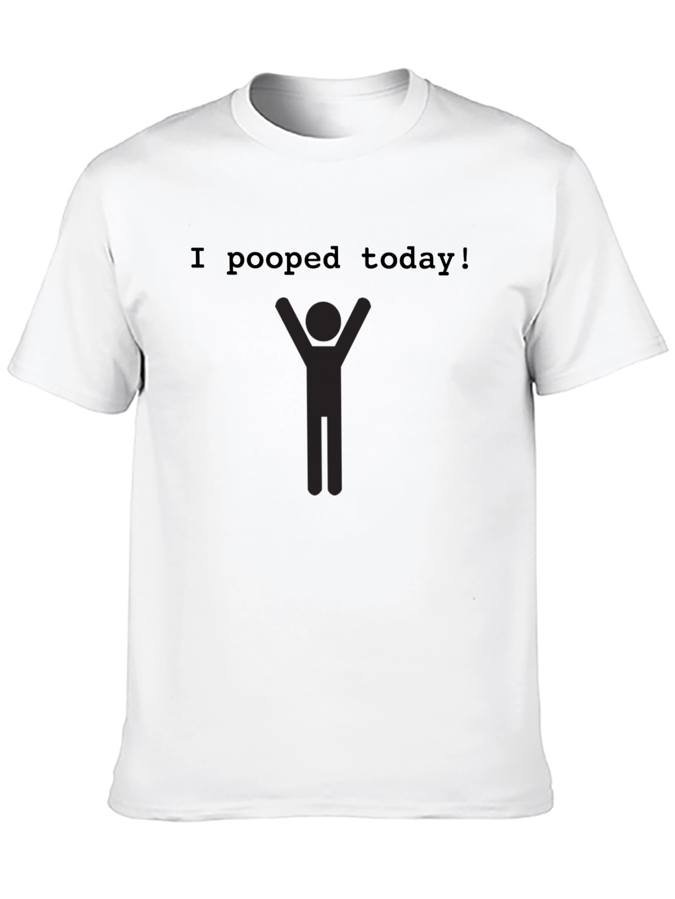 Camiseta Negra Hombre - ¡Hoy Hice Popó!