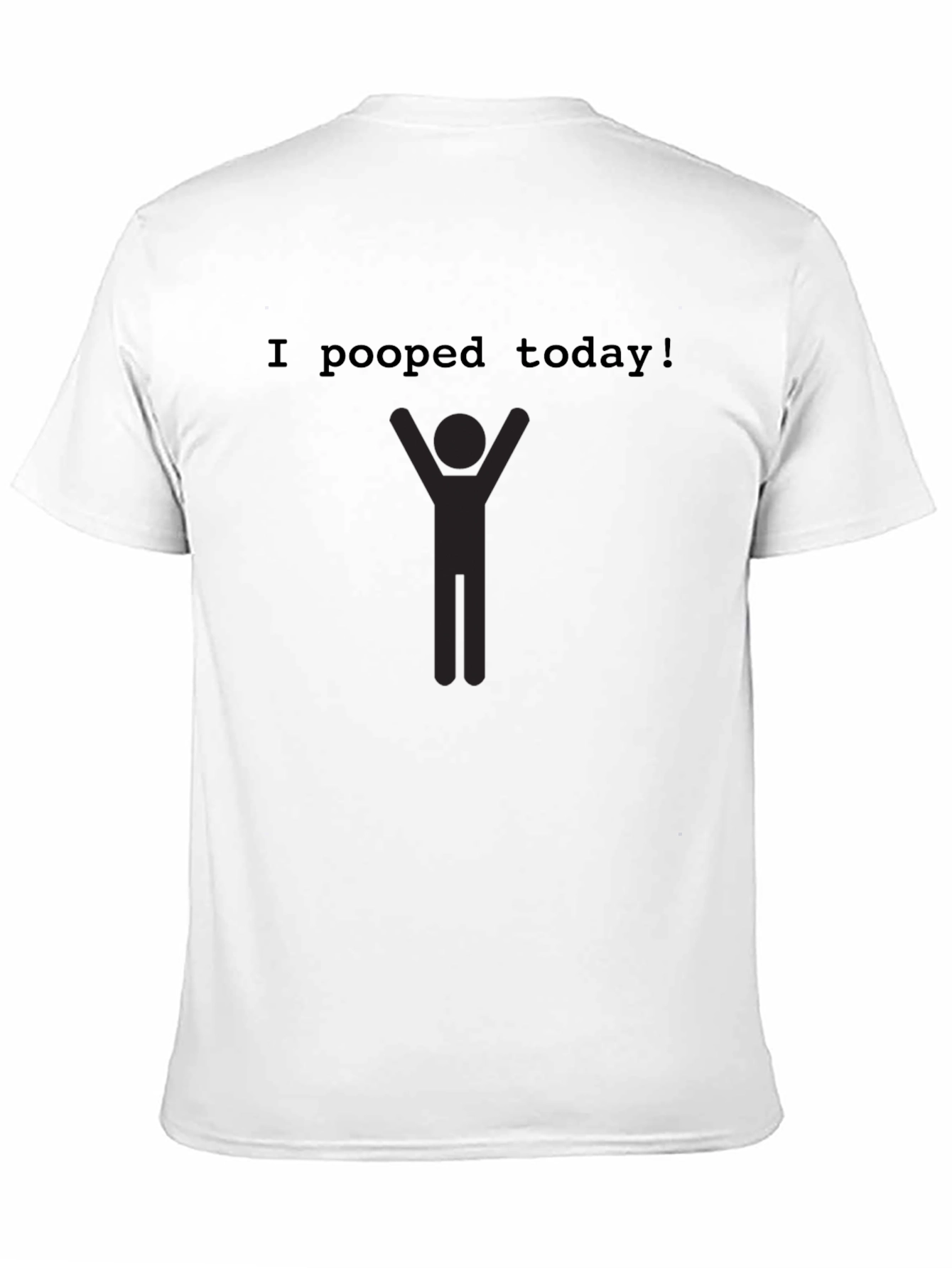 Camiseta Negra Hombre - ¡Hoy Hice Popó!