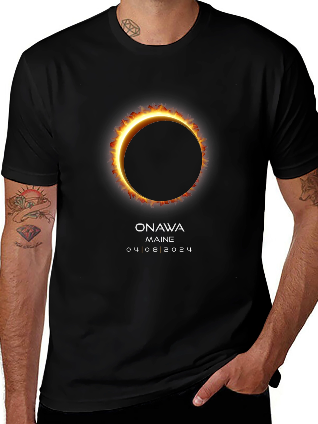 Camiseta Eclipse Solar Onawa Maine 2024
