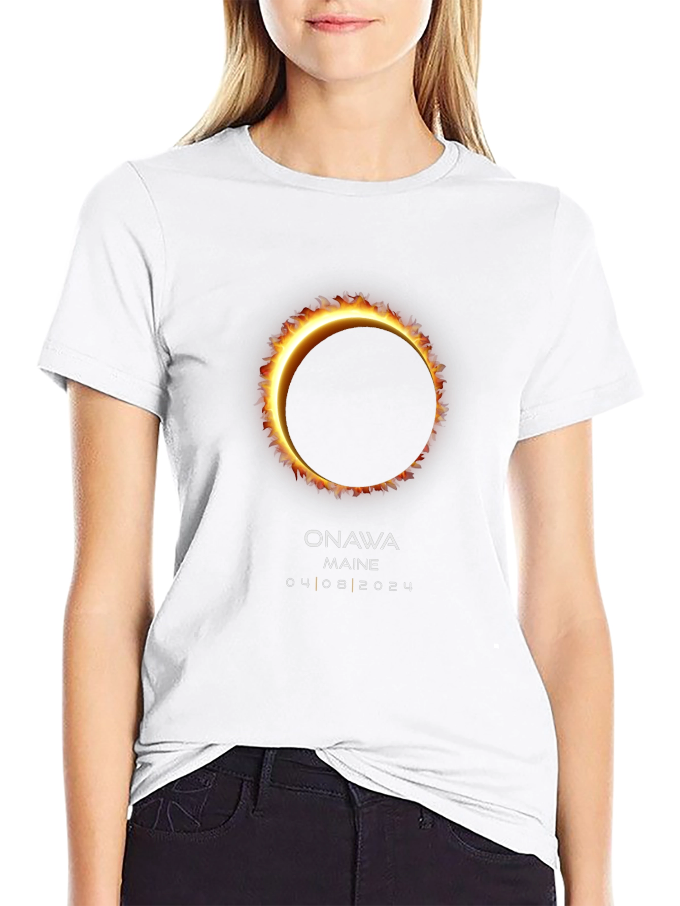 Camiseta Eclipse Solar Onawa Maine 2024