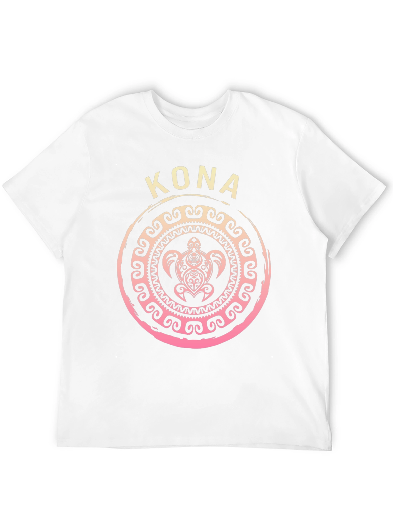 Camiseta Negra Kona Tortuga Tribal Hawaiiana