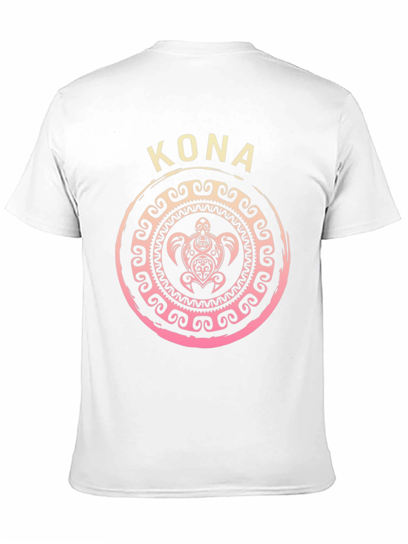 Camiseta Negra Kona Tortuga Tribal Hawaiiana