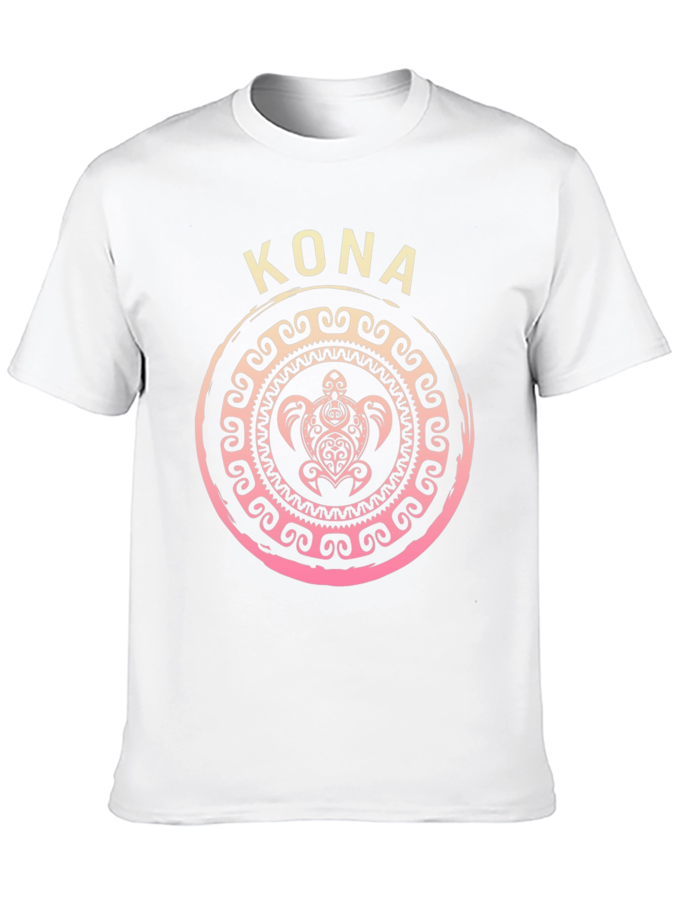 Camiseta Negra Kona Tortuga Tribal Hawaiiana