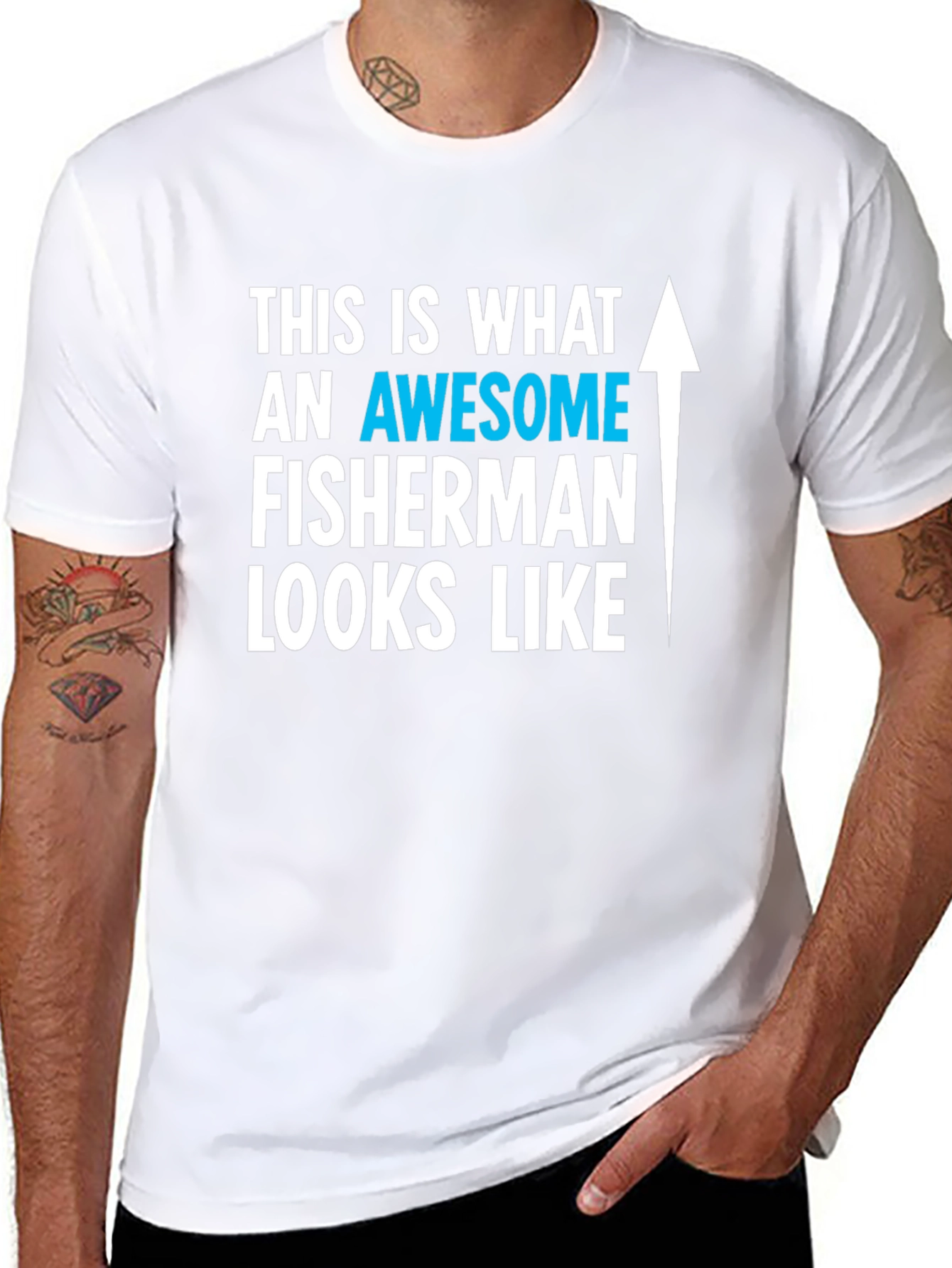 Camiseta Awesome Fisherman para Hombre